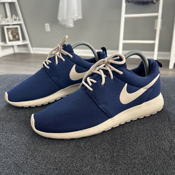 Nike Roshe One Women's Royal Blue Oatmeal Mesh Running Shoes 511882-404 Size 9 - Picture 1 of 7